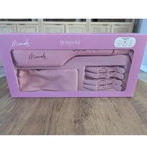 Mermade Hair 1" Double Waver Two Barrel Curling Tong for Beach Waves pink